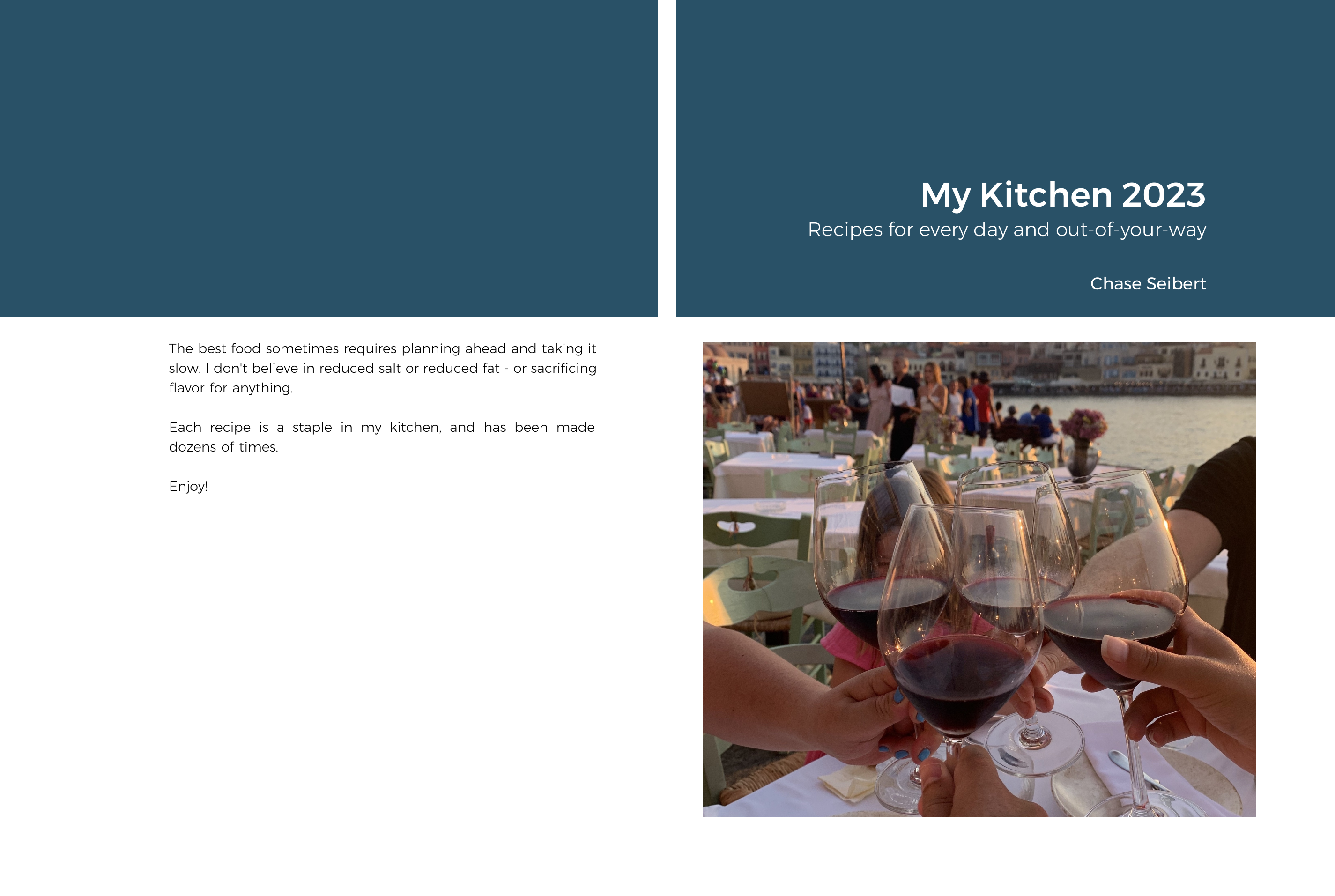 My Kitchen 2023 cookbook PDF cover